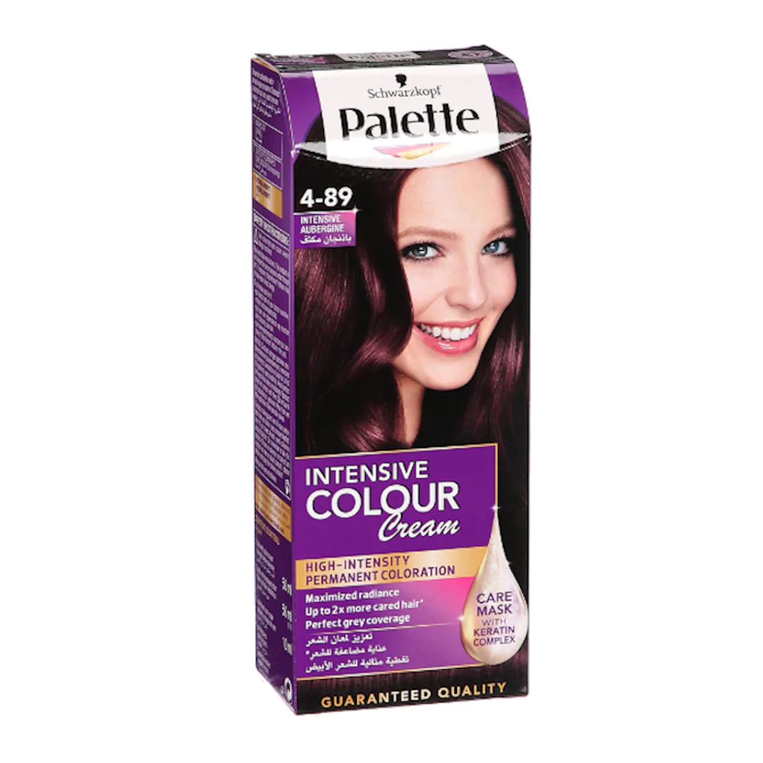 Aubergine Intensive Hair Color Cream Palette 4-89
